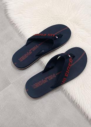 В’єтнамки, шльопанці чоловічі від бренду tommy hilfiger. р. 43 (устілка 28.5 см)