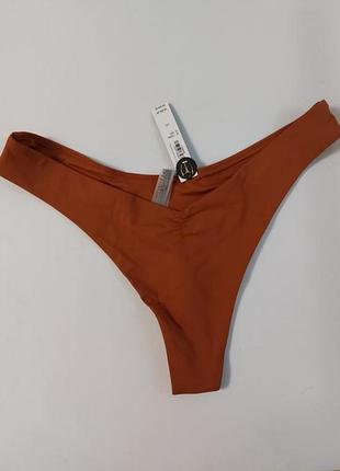 Брендовые шоколадные трусики плавки тонг низ купальника victoria's secret