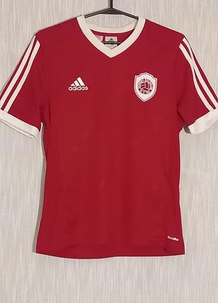 Червона футбольна джерсі adidas climalite р.42 -44 (xs)/ 164 см sundby boldklub,