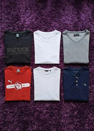 👕 футболки puma, abercrombie, c&amp;a | размеры l-xl | лот или поштучно