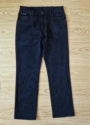 Джинси чорного чоловічі wrangler w33 l32 texas stretch original