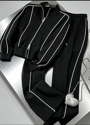 Спортивный костюм черного цвета, размер 48 (xl), новый