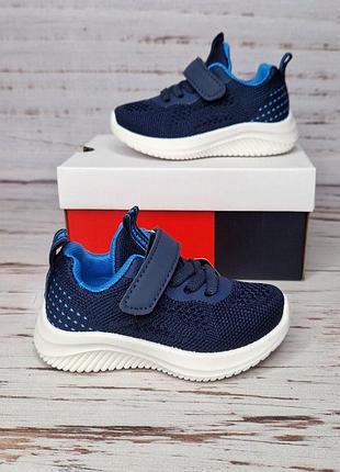 20-25р текстильні дитячі кросівки унісекс малюкам apawwa abc2091p navy-blue