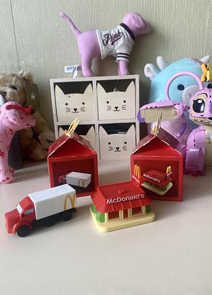 Новий набір ексклюзивних колекційних іграшок lil mcdonald's happy meal точно відтворені ресторан та машина макдональдз