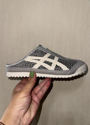 Onitsuka tiger сабо сріблясті сітка