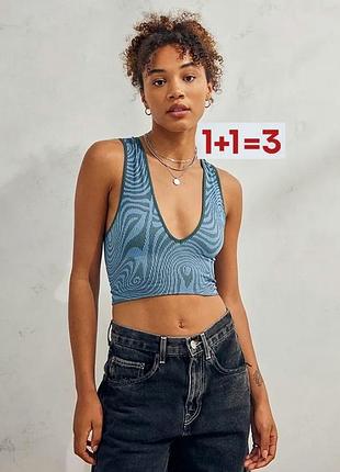 1+1=3 🎁  еластичний топ з вирізом від urban outfitters