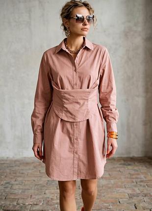 Плаття-сорочка missguided з вшитим корсетом, 100% бавовна