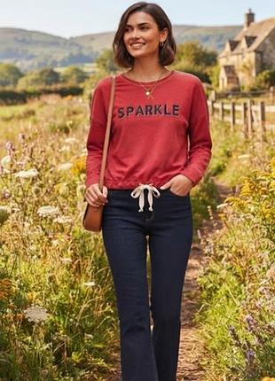 Хлопковый лонгслив от marks &amp; spencer 14 р-р