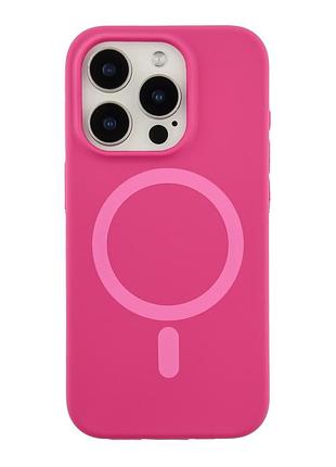 Чохол glow silicone case with magsafe для iphone 15 pro manyue red