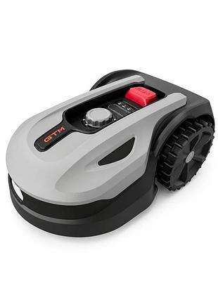 Газонокосилка-робот gtm rlm600/18w 20в, до 600 м², ширина 18 см, с зарядной станцией
