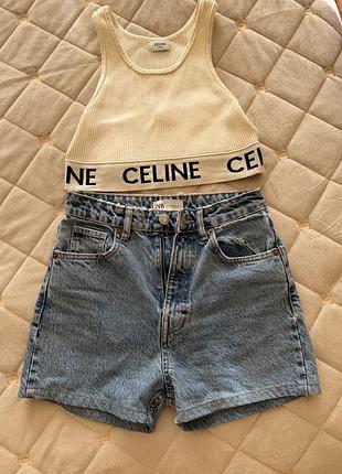 Шорти zara топ celine