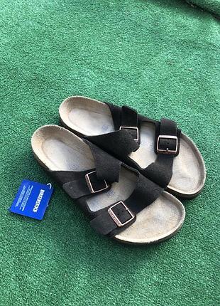 #b7 birkenstock arizona шлепанцы оригинал. замша 44 р 28,5 см