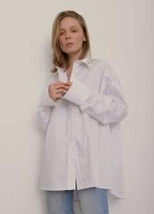 Бавовняна сорочка оверсайз h&m