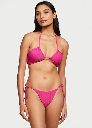 Купальник victoria's secret mix &amp; match multiway halter bikini top &amp; cheeky bottom forever pink