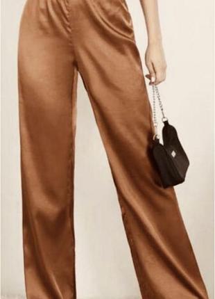 Сатинові широкі штани zara