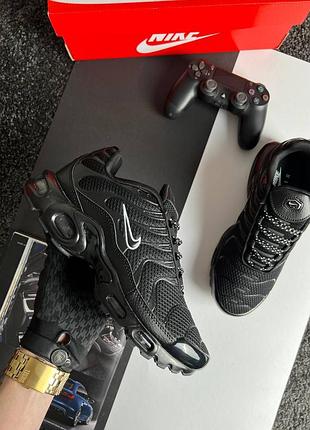 Мужские кроссовки nike air max plus new black white