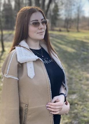 Стильна демісезонна куртка-дублянка t&t fashion  🤍 розмір l ❗️відправка лише по передоплаті або завдаток ❗️