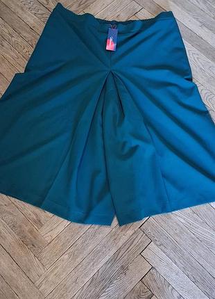 Брюки кюлоти жіночі,батал,5xl,колір морська хвиля,нові.