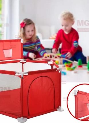 Дитячий манеж для розвитку imbaby 6 секцій - із парканом для малюків, сухий басейн для дитячих ігор для куль або килимка top shop