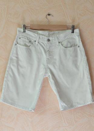 Джинсовые шорты мужские,белые от бренда levis