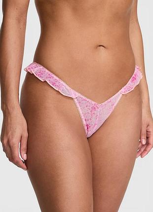 Жіночі трусики стрінги victoria’s secret з рюшами