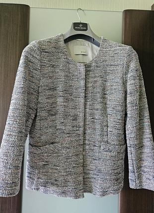 Твідовий жакет букле oui (німеччина), розмір l/xl (d 42) — у стилі chanel