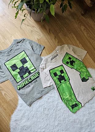 Дитяча футболка на 6-7років хлопчик minecraft зріст 122см