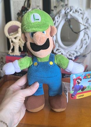 Оригинальная мягкая игрушка луиджи (luigi) с super mario