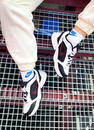 Nike air monarch iv white black red, кроссовки найки монарх5 фото