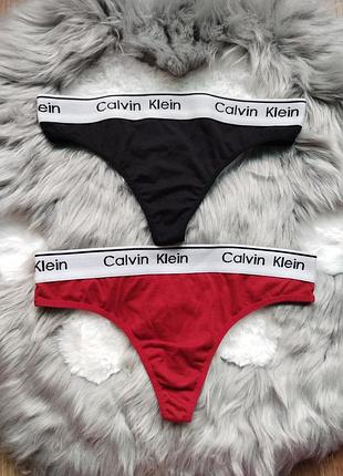 Комплект якісних бавовняних трусиків 2 шт calvin klein