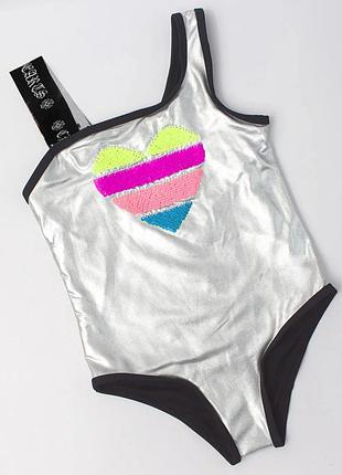 Слитный купальник betsey johnson с пайетками на девочку 70120