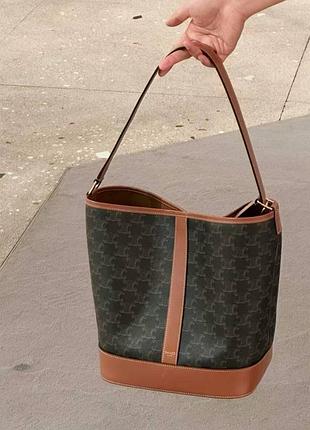 Сумка celine бочонок з монограмою
