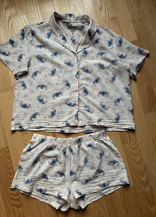 Літня піжама стіч stitch sinsay s