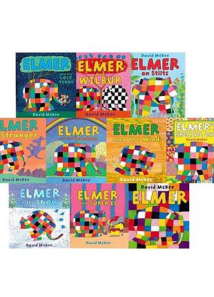 Набор книг на английском языке elmer collection set 10 books автора david mcke издательства other для детей элмер