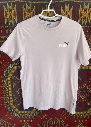 Рожева футболка puma essentials small logo tee