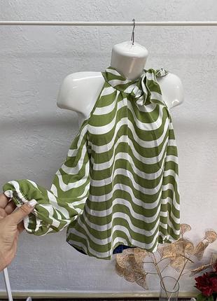 Shein блуза оверсайз з відкритими плечима блузка сорочка