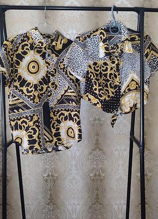 Фирменный комплект блузок versace 6-8роков