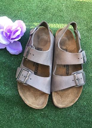 #b10 birkenstock milano босоніжки шкіра оригінал 39р-25см
