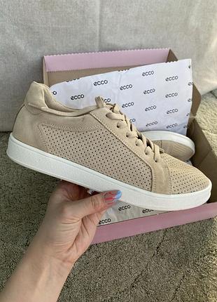 Кеды женские ecco бежевые
