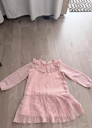 Нарядна рожева сукня від h&m