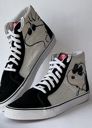 Кеды vans sk8-hi коллаборация с peanuts 47 (30 см) оригинал