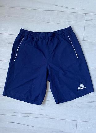 Adidas шорти чоловічі адідас сині спортивні l з кишенями літні легкі адидас мужские шорты