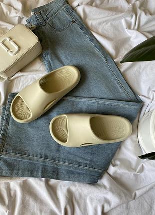 Женские шлепанцы для пляжа crocs mellow slide m6 w8 38-39 24см.