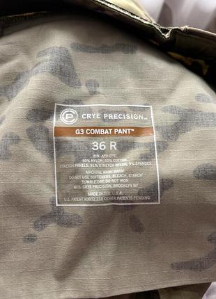 Штани crye precision g3 permethrin combat pants - колір multicam. розмір 36 r. 2