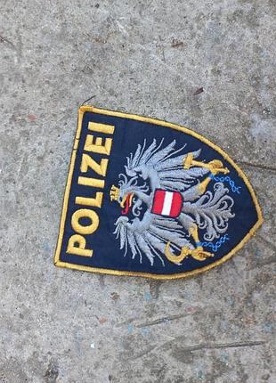 Нарукавный знак (шеврон) дорожной полиции австрии (ним. bundespolizei).