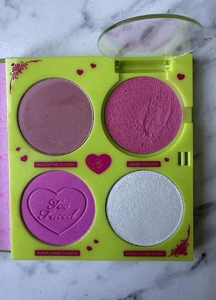 Б/в палетка рум’ян та хайлайтеру too faced