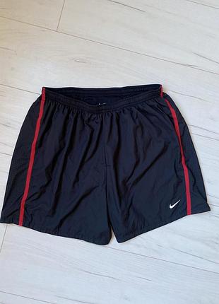 Nike шорти чоловічі найк спортивні легкі з сіточкою літні бігові чорні dri fit дихаючі купальні оригінал xl