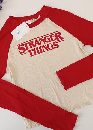 Кофта укороченная длинный рукав 170 см h&amp;m stranger things