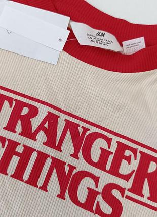 Кофта укороченная длинный рукав 170 см h&amp;m stranger things 2