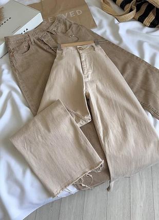 Джинсы фасон marine straight укороченные h&amp;m